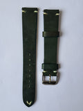 Dark Green Pure Leather Strap 18mm